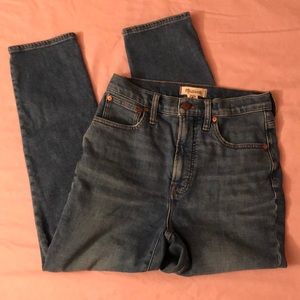 Madewell Perfect Vintage Crop Jeans Size 27 High Waist Straight Leg